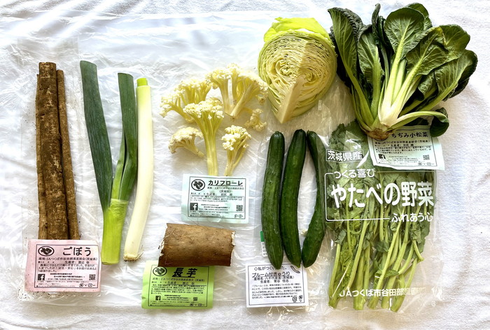 パルシステム「グリーンボックス」で届いた野菜8品の写真
