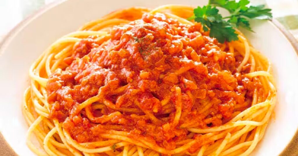 ミートスパゲッティの写真